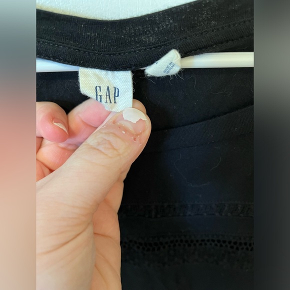 GAP black three quarter length top size Large - Picture 3 of 5